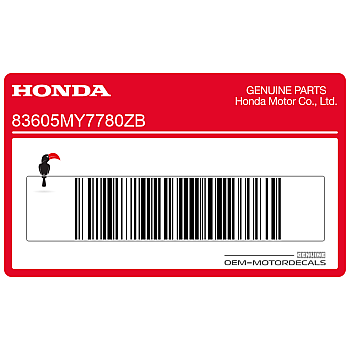 Naklejka na tylną owiewkę / zadupek, prawa strona