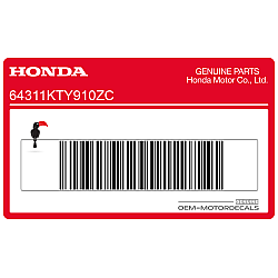 Side cowling decal, right side