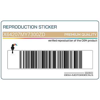 Naklejka na przednią owiewkę (czasza)