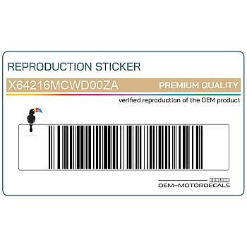 Kanzel / Oberteil Verkleidung Aufkleber, Linke Seite