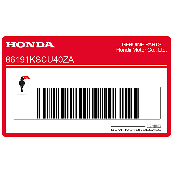 Side cowling decal, right side