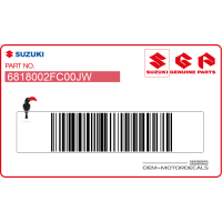 SUZUKI Bugverkleidung Aufkleber, Satz 68180-02FC0-0JW