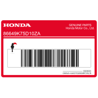 HONDA Pegatina para carenado frontal 86649-K75-D10ZA