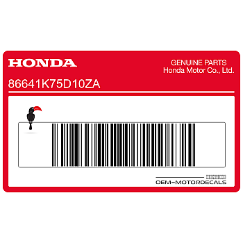 Side cowling decal, right side