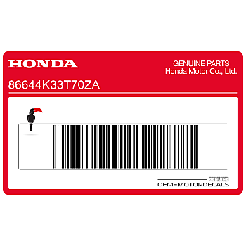 Naklejka na osłonę boczną, lewa strona