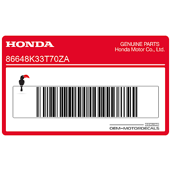 Naklejka na osłonę boczną, lewa strona