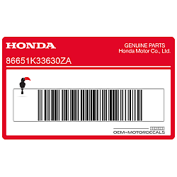 Pegatina para carenado frontal, lado derecho