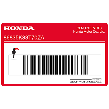 Naklejka na tylną owiewkę / zadupek, prawa strona