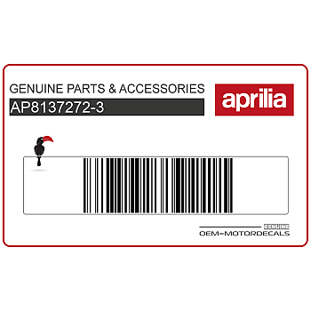 Pegatina para carenado frontal, lado derecho