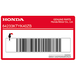 Pegatina para carenado frontal, lado derecho