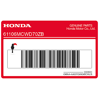 Adesivo parafango anteriore, lato sinistro