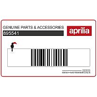 APRILIA Pegatina para panel lateral, lado izquierdo 895541