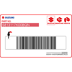 Adesivo posteriore coda carena