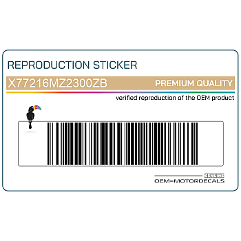 Kontpaneel sticker, linkerkant