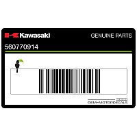 KAWASAKI Zijpaneel sticker, linkerkant 56077-0914