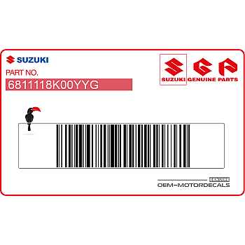 Kontpaneel sticker