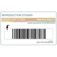REPRODUCTION Autocollant X6828124F11YES