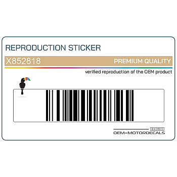 Tail cowl decal, left side