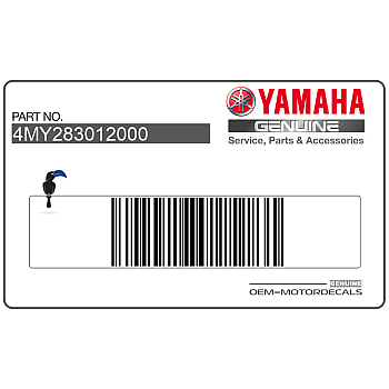 Side cowling decals set, left side