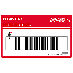 Adesivo pannello laterale, lato sinistro