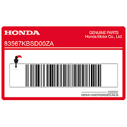 Adesivo carena inferiore, lato sinistro