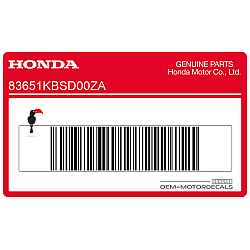 Adesivo carena anteriore superiore, lato sinistro