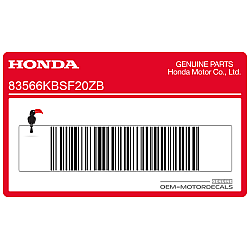 Autocollant bas de carénage, côté gauche