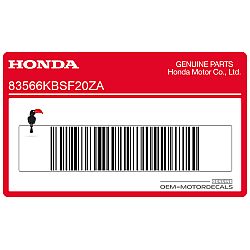 Naklejka na dolną owiewkę, pług, lewa strona