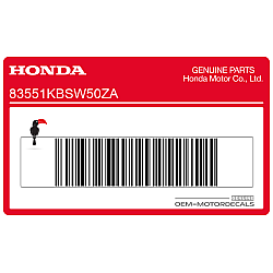 Adesivo carena anteriore superiore, lato destro