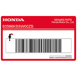 Naklejka na dolną owiewkę, pług, lewa strona