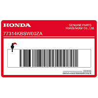 HONDA Autocollant carénage arrière queue 77314-KBS-W00ZA