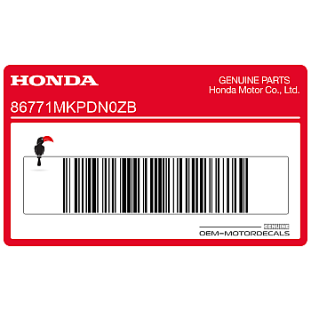 Tail cowl decal, right side