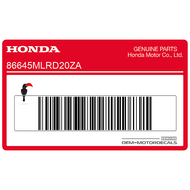 Honda-86645MLRD20ZA