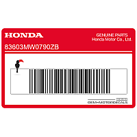 HONDA Prawy Bok Owiewki CBR900RR Naklejka z Paskiem, Prawa Strona 83603-MW0-790ZB