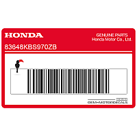 HONDA Tankaufkleber, Linke Seite 83648-KBS-970ZB