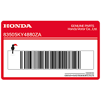 HONDA Autocollant de réservoir 83505-KY4-880ZA