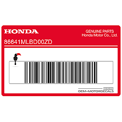 Side cowling decal