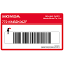 Kontpaneel sticker