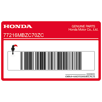 Adesivo posteriore coda carena