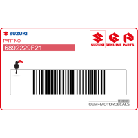 SUZUKI Caution label 68922-29F21