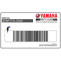 YAMAHA Ensemble d'autocollants 3D6-F173L-20-00