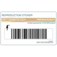 REPRODUCTION Front fender decal X87134MBT610ZA