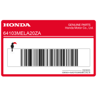 HONDA Bovenkuip sticker, linkerkant 64103-MEL-A20ZA