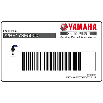 Autocollant carénage arrière queue, côté droit