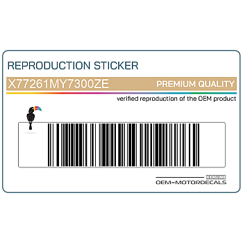 Naklejka na tylną owiewkę / zadupek