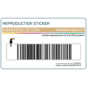 Naklejka na tylną owiewkę / zadupek