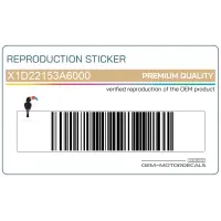 REPRODUCTION Heckverkleidung Aufkleber X1D22153A6000