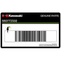 KAWASAKI Tail cowl decal, left side 56077-2332