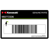 KAWASAKI Pegatina colin, lado derecho 56077-2336