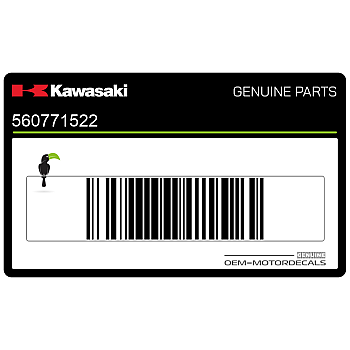 Side cowling decal, right side